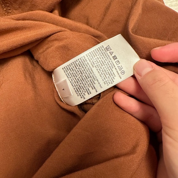 Uniqlo Linen Blend Kaftan Dress, Terracotta (S) - Picture 3 of 3